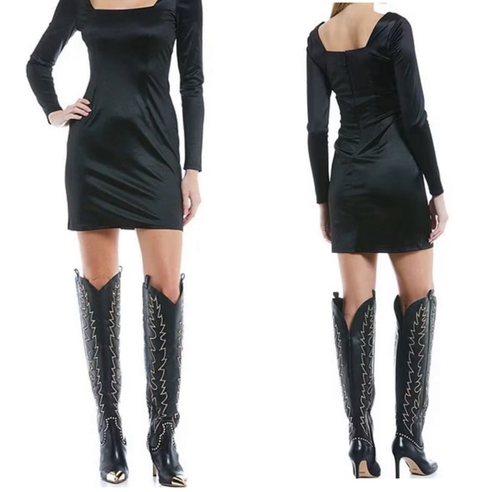 Gianni Bini Katerina Wide Calf Leather Studded Over-the-Knee Western Boots